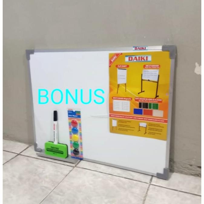 

Office & Stationery | Alat Tulis | Whiteboard / Papan Tulis Magnetic Uk 40X60 Cm | Best Seller