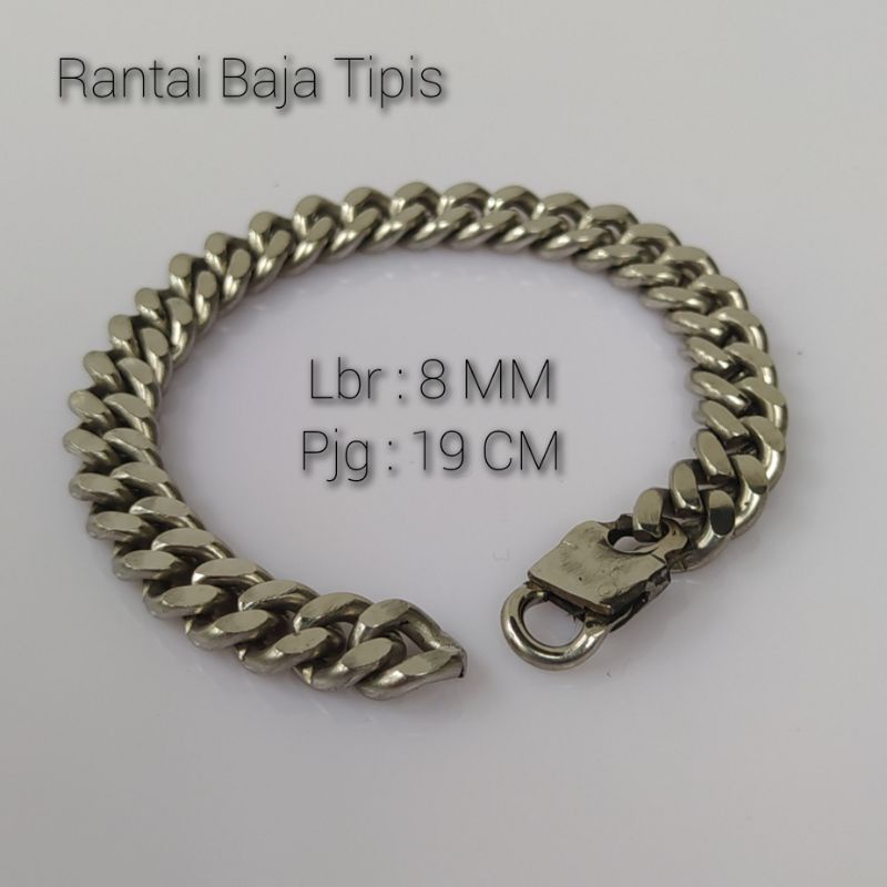 Gelang Rantai Baja Original Kuat Tahan Karat