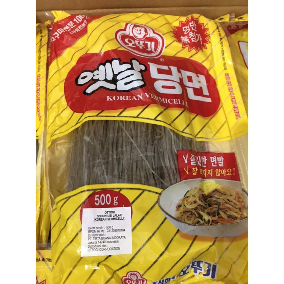

UPDATE OTTOGI SOHUN KOREA (DANG MYUN) / SWEET POTATO GLASS NOODLE VERMICELLI GROSIR