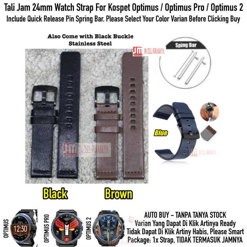 Modern Watch Strap Kospet Optimus / 2 / PRO - Tali Jam 24mm Leather Kulit