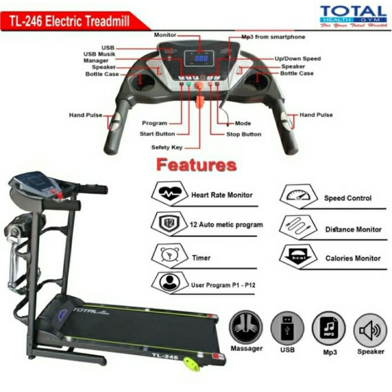 TREADMIL ELEKTRIK TL 246
