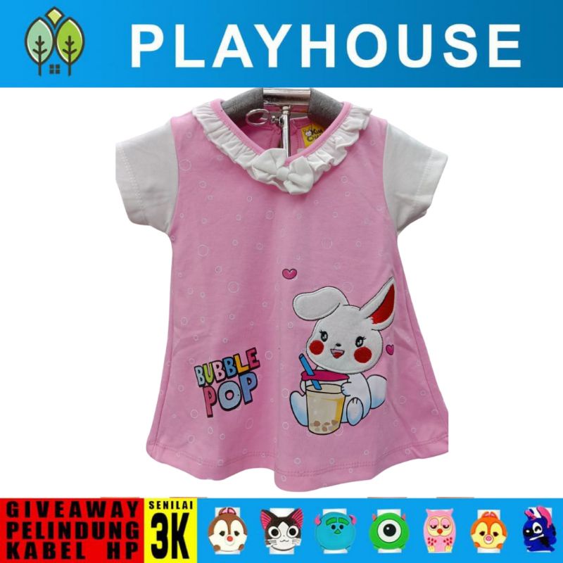 DRESS BAYI PEREMPUAN 3 12 Bulan/BAJU BAYI CEWEK/DRESS BAYI LUCU/DRESS BABY CANTIK