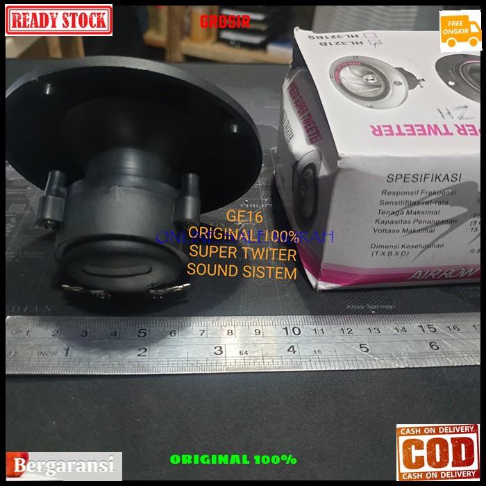 G16 Speaker super bullet tweeter twiter piezoo pasif original 100% spk mini sound system sistem suara audio musik super treble mobil car suround magnet kualitas bagus surround tambahan suara vokal vocal coil booster  Harga satuan  BISA DIGUNAKAN SEGALA JE