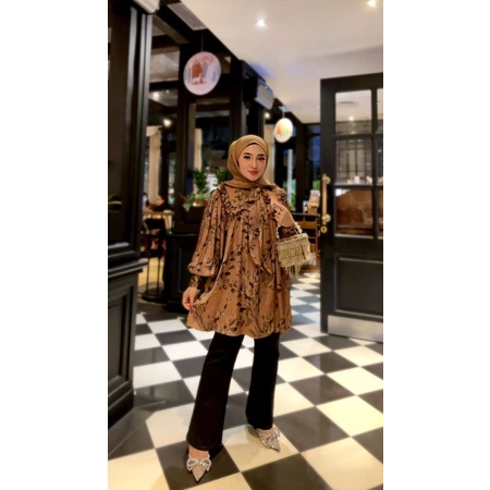 tunik bunga ORI By shellasaukia allsize