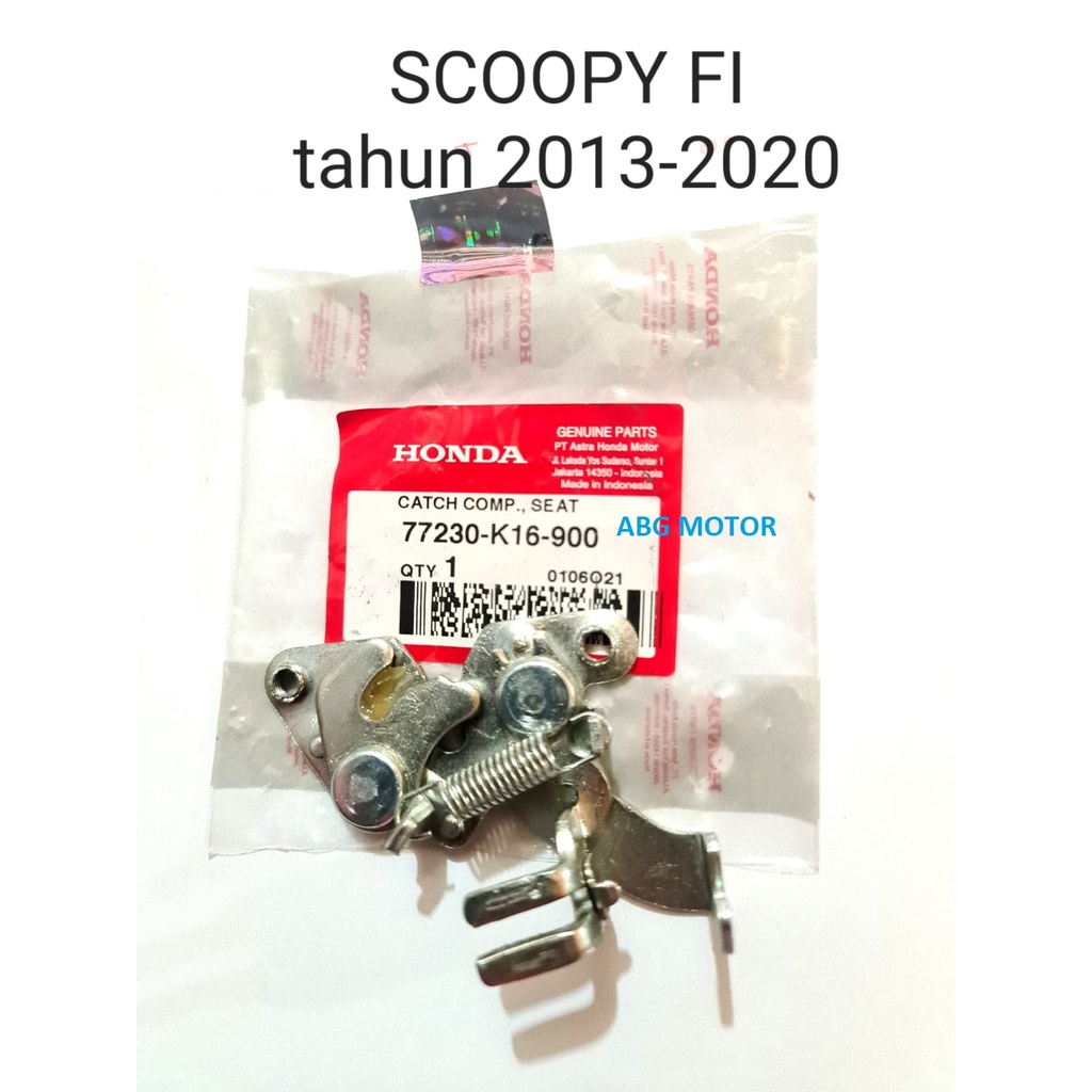 ENGSEL JOK KUPU KUPU JEPITAN LAWAN SADEL JOK SCOOPY FI 2013 SAMPAI 2020 ORIGINAL ASLI 77230-K16-900
