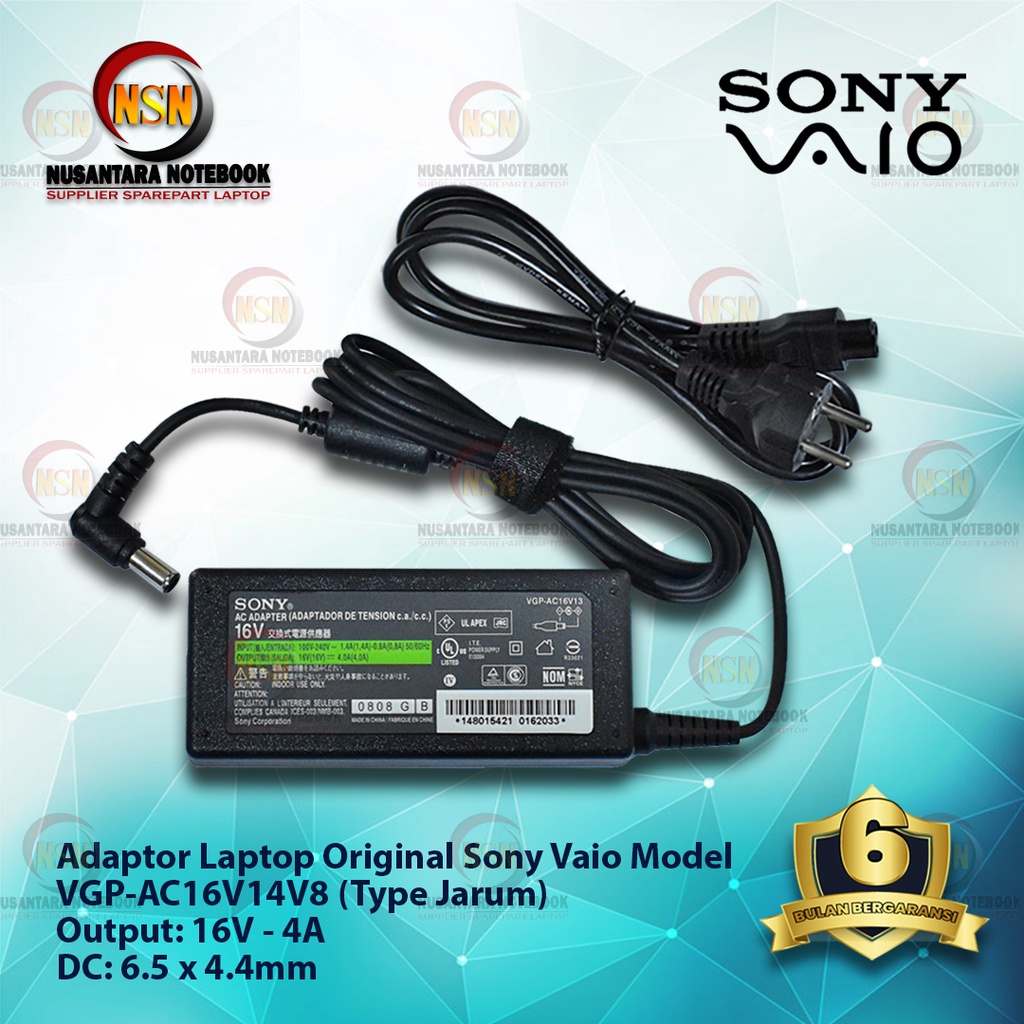 Adaptor Charger Original SONY 16V 4A