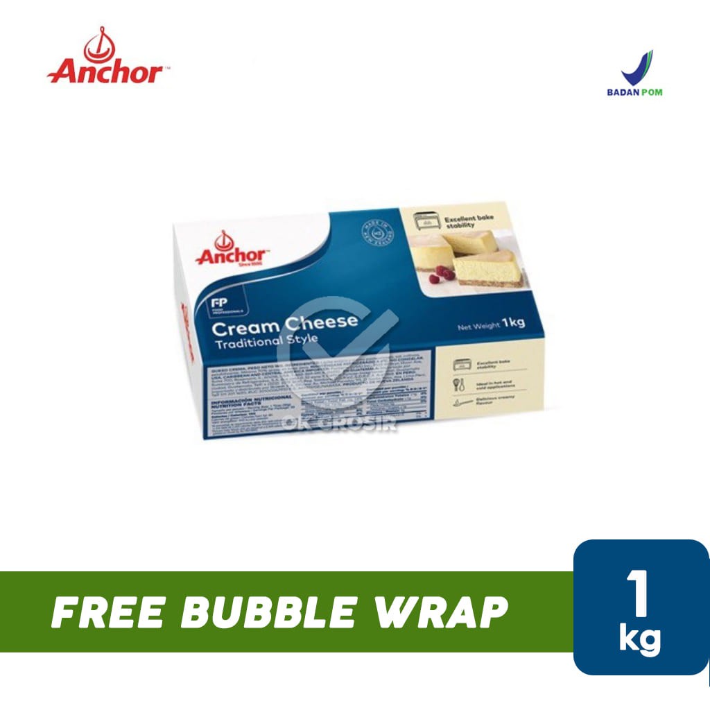 

Anchor Keju Cream Cheese Kemasan Asli (1 kg) KHUSUS INSTANT