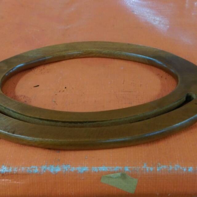 Gagang handle tas kayu bulat
