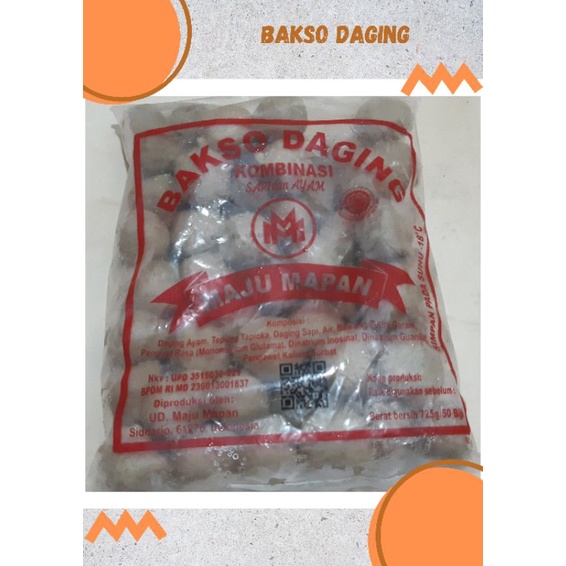 

Bakso Daging MajuMapan isi 50 pcs