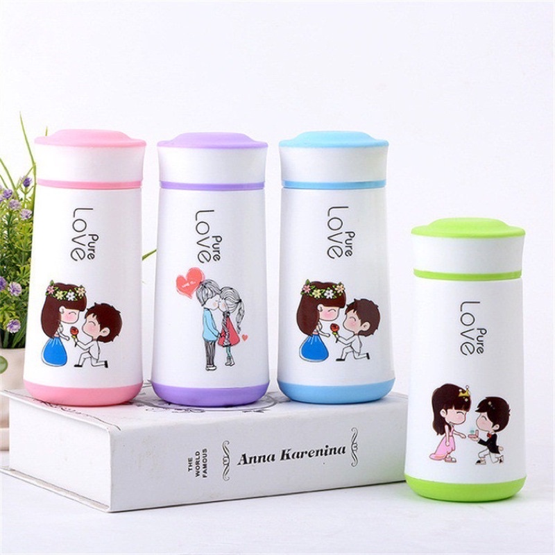 Botol Minum Kaca Pure Love Animasi