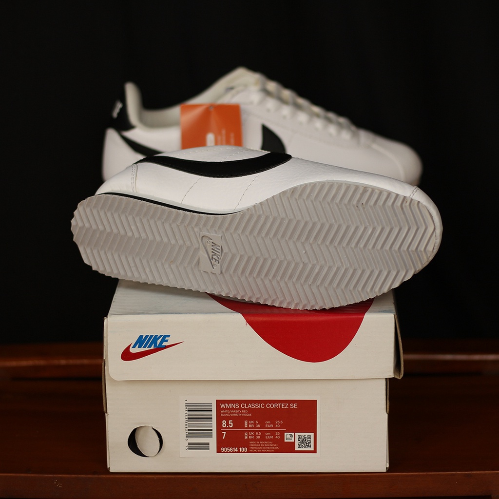 PROMO! Sepatu Nike Cortez White Black, BNIB Premium, Harga Murah, Kualitas Mewah. Bisa COD