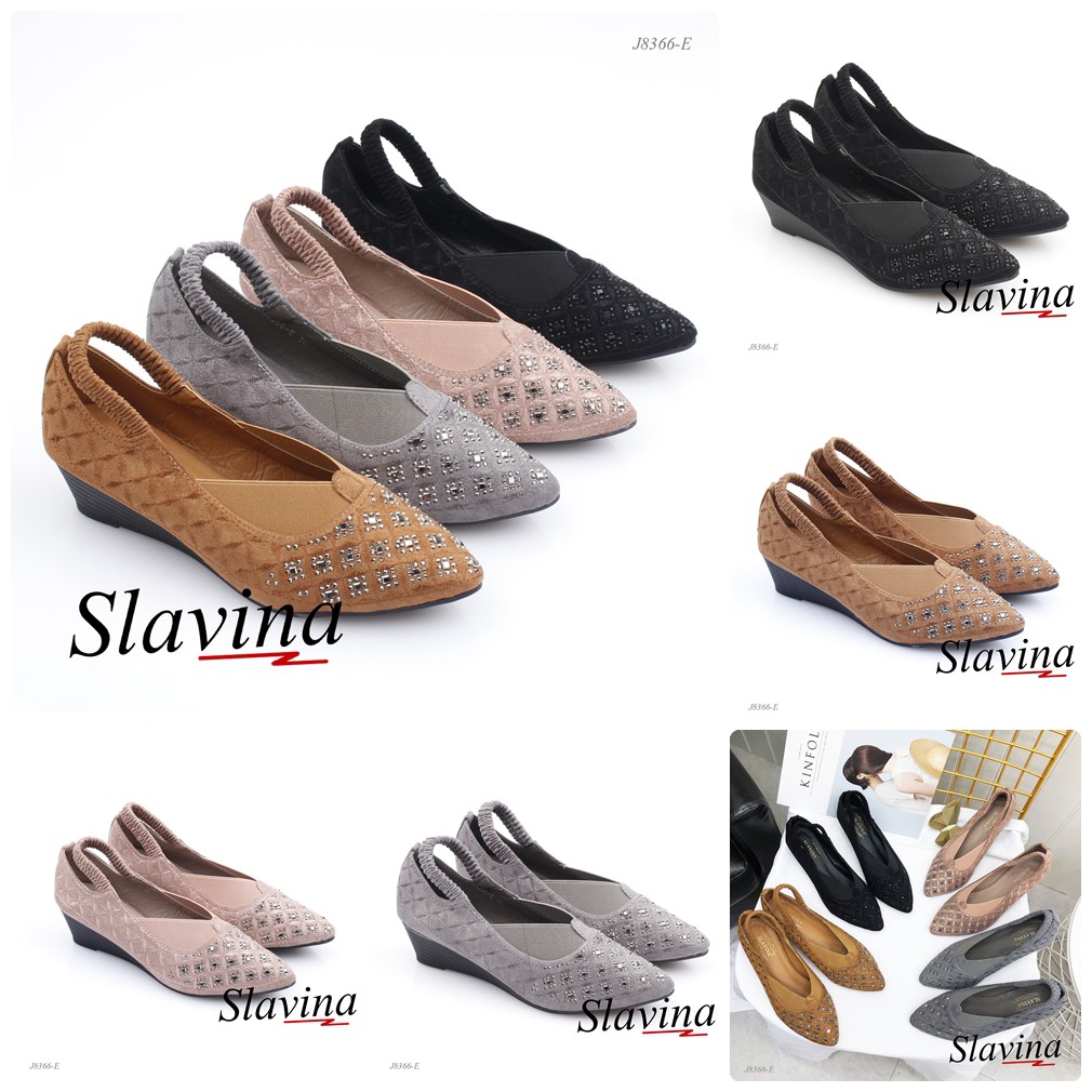 SEPATU WANITA-SEPATU-SLAVINA Naya Wedges