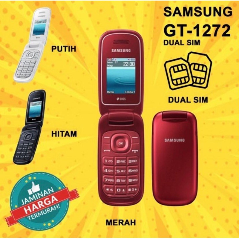 HANDPHONE SAMSUNG GT E-1272 VARIASI WARNA MERAH