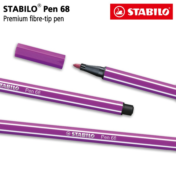 

Stabilo Pulpen - Stabilo Warna Warni - Highlighter Stabilo Pen 68 Lilac 1 Pcs / Highlighter Pen /