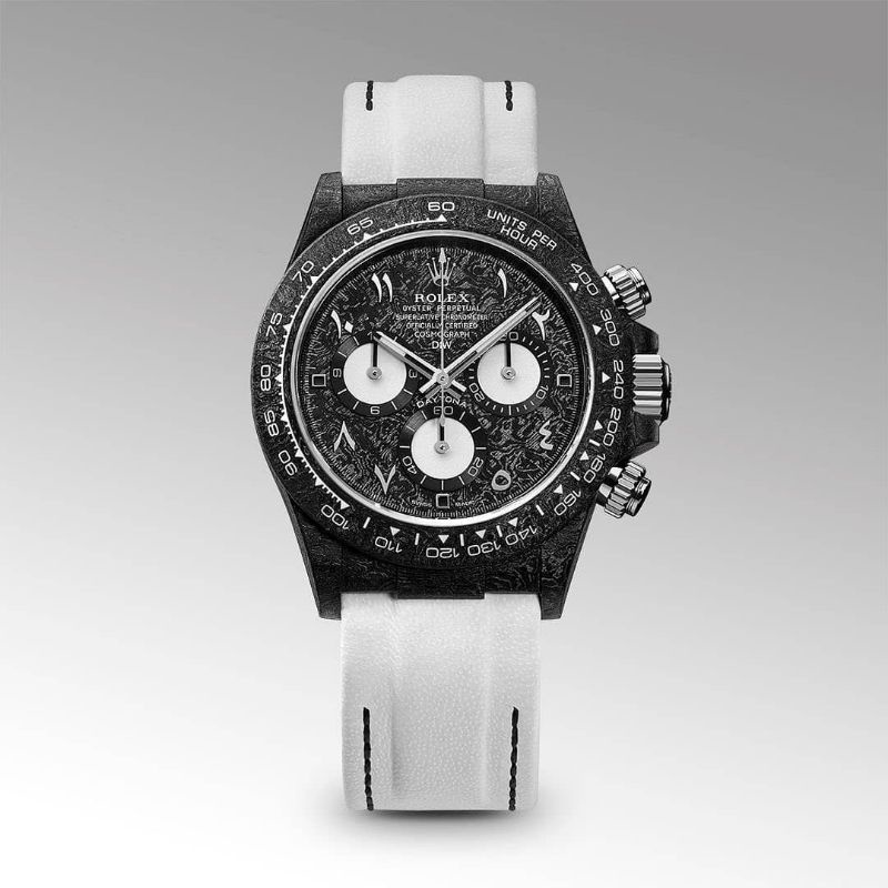 Jam Tangan Pria Merk Rolex DiW Daytona Carbon Crown
