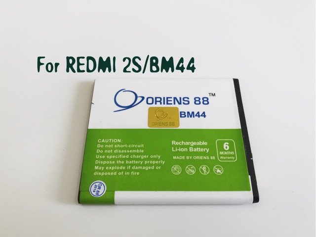 (P) Baterai batre battery Xiaomi Redmi 2 / 2A / 2S / 2 prime / BM44 double power/IC ORIENS88