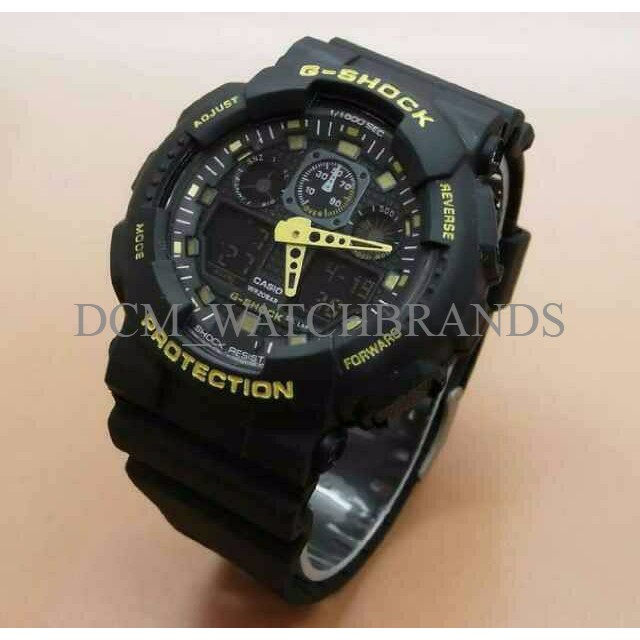 G-SHOCK GA-100 BLACK GOLD