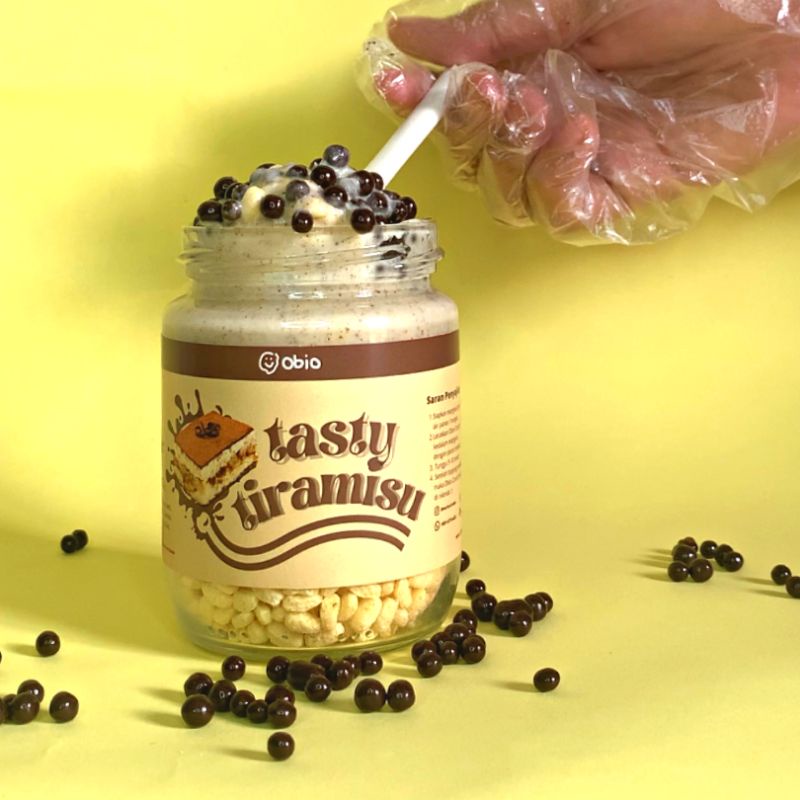 Choco Jar - Tasty Tiramisu (Obio Crunch) 250gr - (Cemilan Viral Tiktok / Choco Crispy)