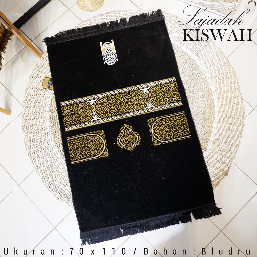 Sajadah Premium Kiswah Sajadah Hitam Original Varian Ukuran Lengkap murah grosir