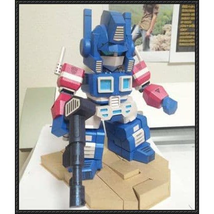 DIY Kerajinan Papercraft SD Optimus Prime G1