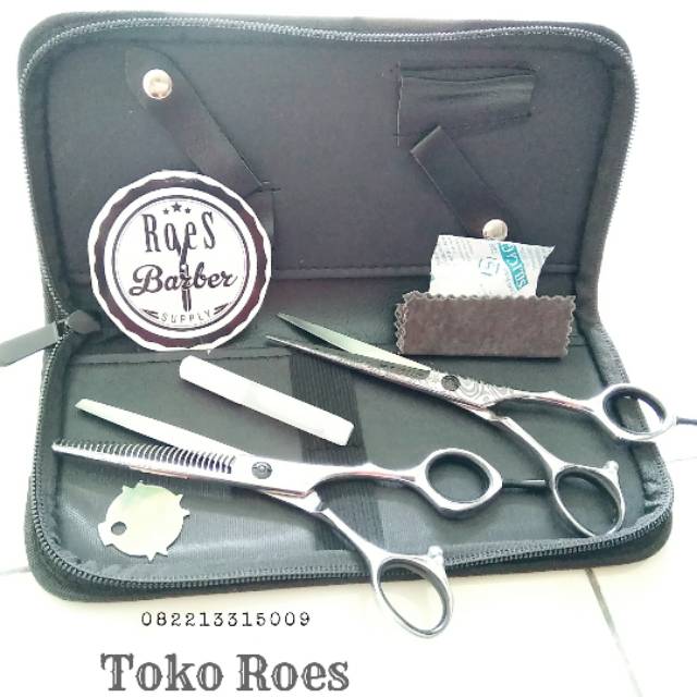 New Alat Cukur Rambut Gunting Rambut Corak Batik Penipis dan potong Rambut koryunikko original 6inch