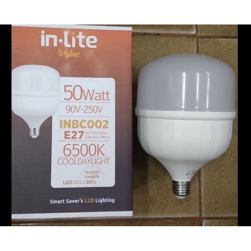 lampu LED inlite in-lite 50 watt 50w 50watt E27