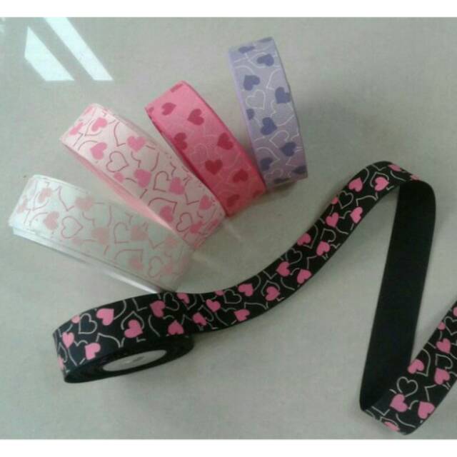

Pita grosgrain 1" love jaring