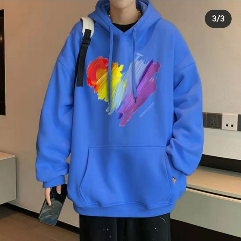 RAINBOW LOVE SWEATER HOODIE