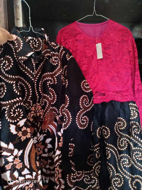 Batik Couple Syahrini Barak Modern Kekinian Kerja Kantor Kondangan Party Pesta Couple Janaka