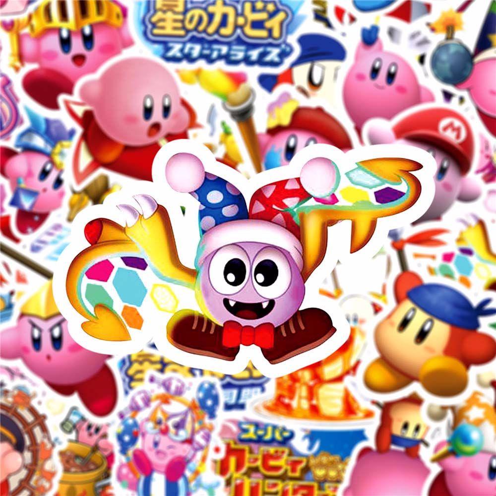 Agustin Kirby Star Kids Gift 50pcs/pack Scrapbooking Ally Stationery Stiker Untuk Koper Laptop Fans Koleksi Hadiah Stiker Anime