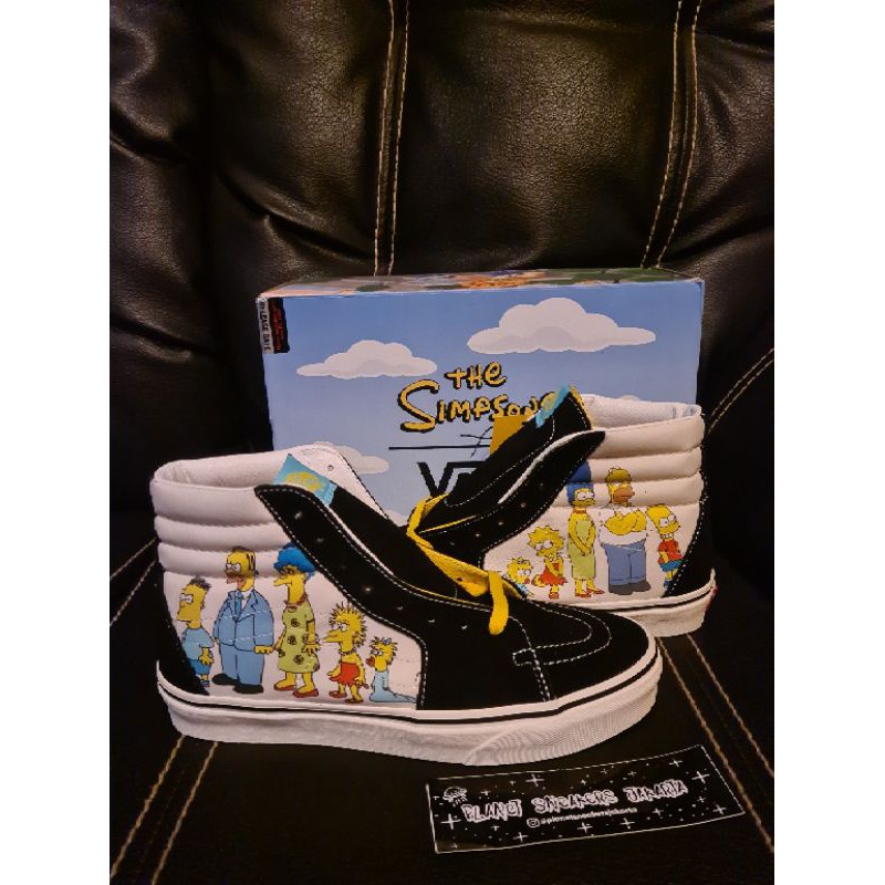 Vans Sk8-Hi x The Simpsons "1987-2020" Multicolor Checkerboard Original BNIBWT