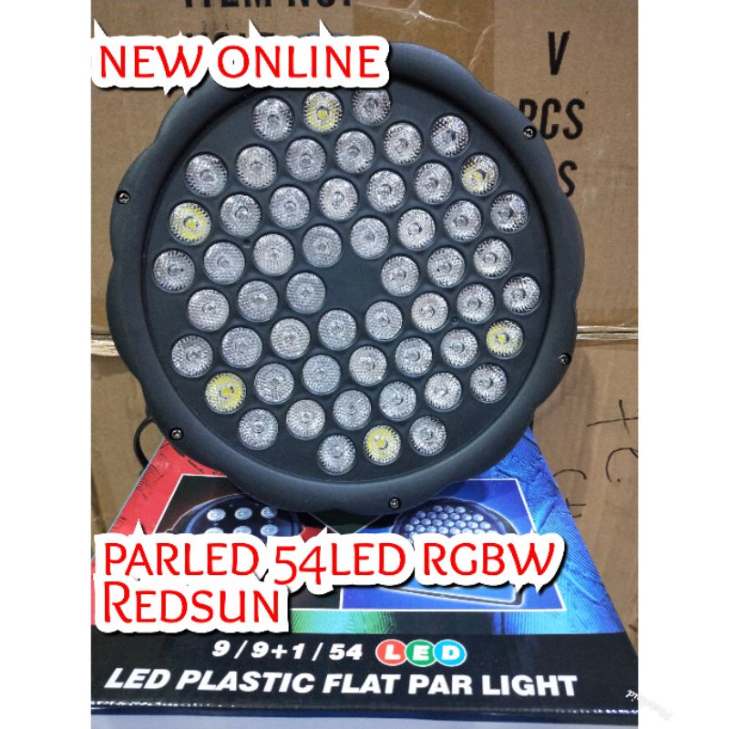 LAMPU PARLED RGBW 54 LED MERK REDSUN