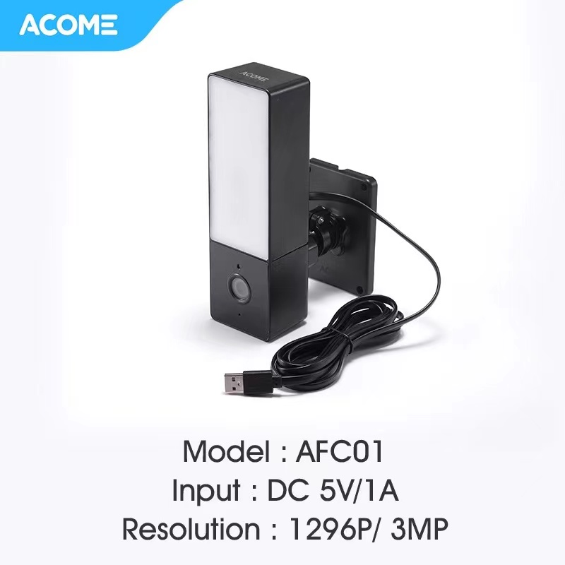 ACOME Camera CCTV FULL HD Kamera 1296P Kamera Alarm Suara Cahaya Luar Ruangan Garansi Resmi 1 Tahun AFC01