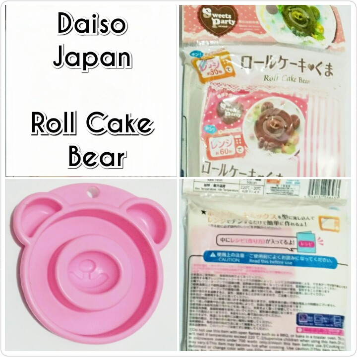 Cetakan Kue Beruang DAISO JAPAN Roll Cake Bear  bento tools Silikon