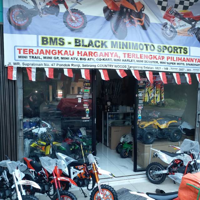 Motor Mini GP 49cc Mesin Tarik Upgrade Racing - EX Turnamen Tinggal Pakai Second Berkualitas Custom 
