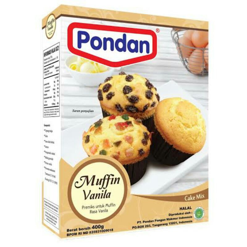 

Pondan Muffin Vanilla 400g