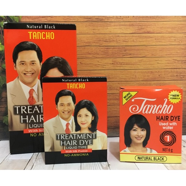 Tancho Treatment Hair Dye Semir Rambut Hitam 80ml / 40ml