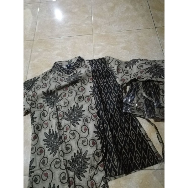 tey-17 Batik Wanita ASJ SA HRB026 Kenongo Kemeja Tosca Pendek-1
