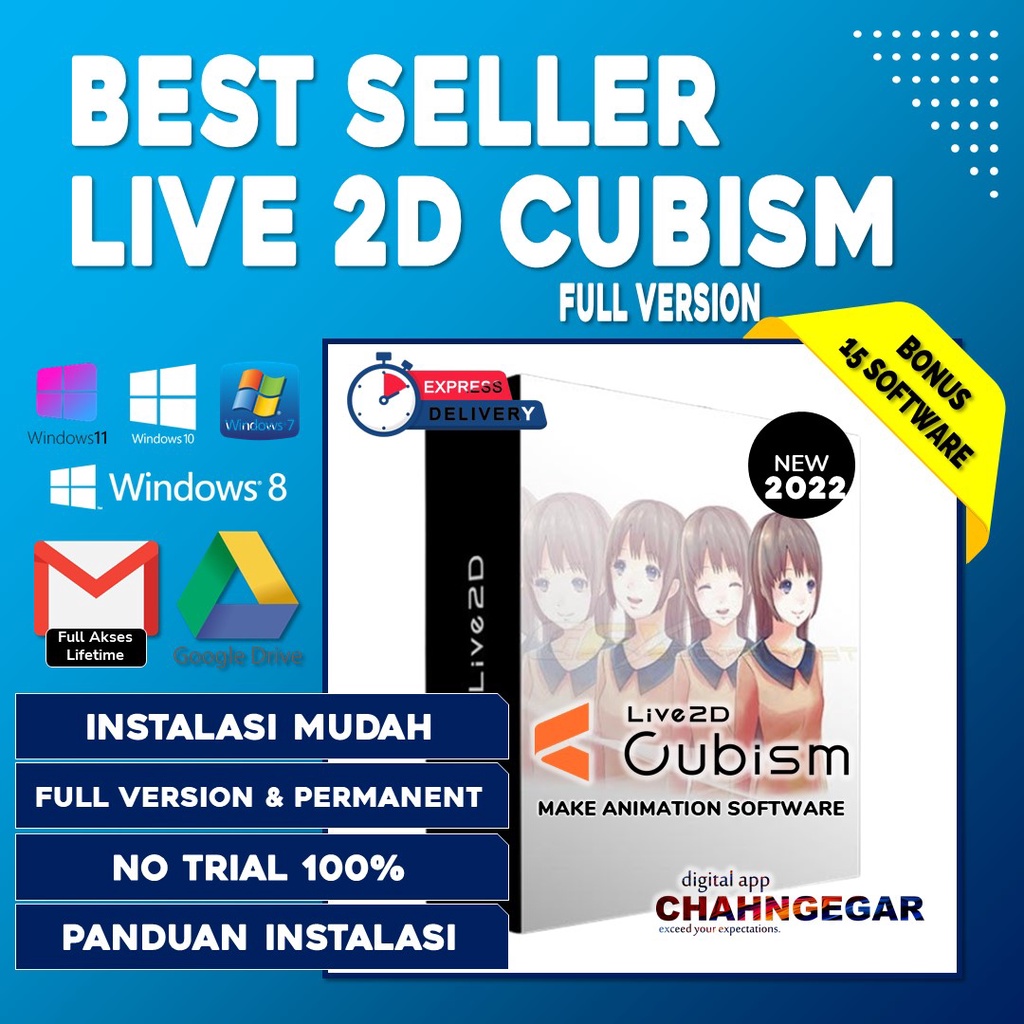 Live2D Cubism Pro 3 / Euclid Editor Software Animasi 3D / 2D