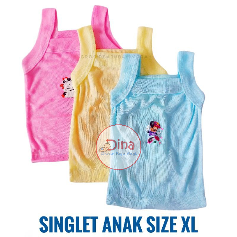 singlet anak MONITA size XL