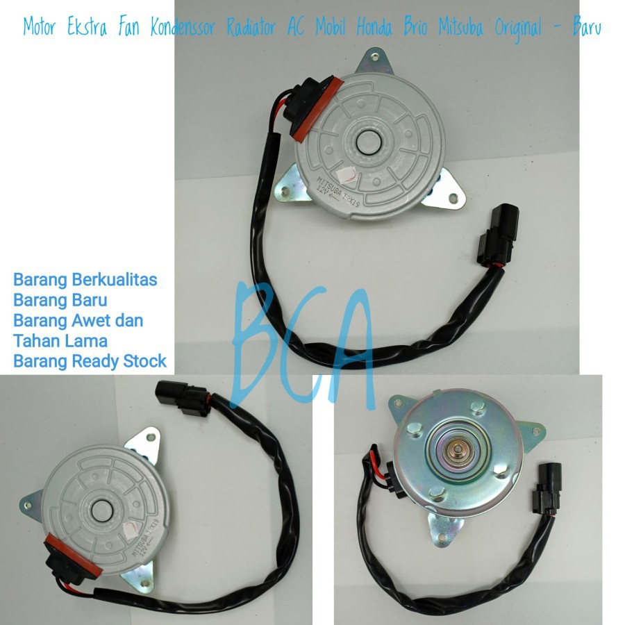 Motor Fan AC MOBIL DAN Radiator Honda CRV HRV BRV BRIO JAZZ RS MOBILIO ORIGINAL MITSUBA