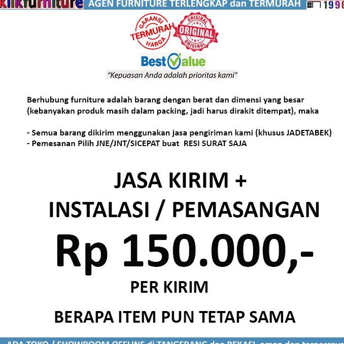 

Jasa Kirim Dan Instalasi 150Rb