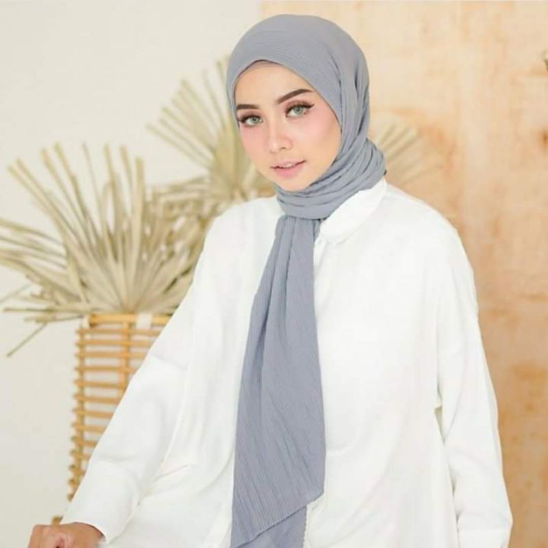 COD Pashmina Full Plisket Pashmina Ceruty Pashmina Plisket Pashmina Best Seller