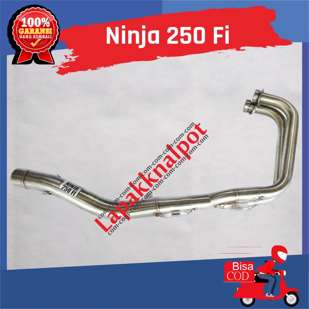 Header Leheran Bending Ninja 250 Fi / Karbu  2 silender Bahan Full Stainles