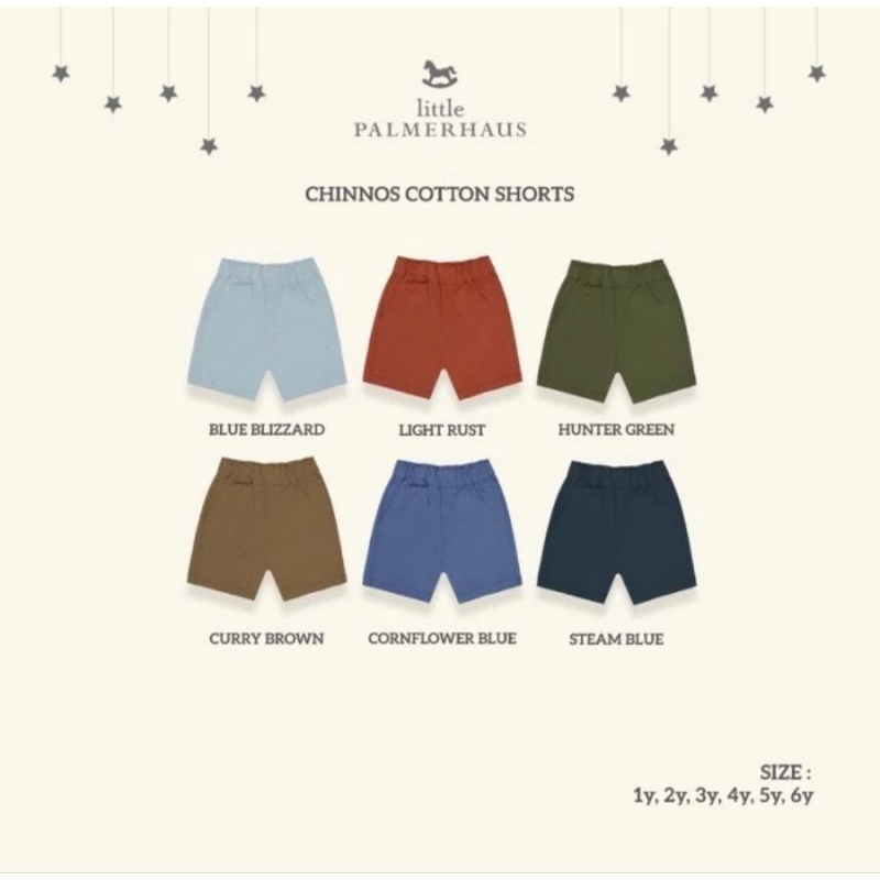 Little Palmerhaus Chinos Cotton Short (1-6 Tahun) - Celana Pendek Anak