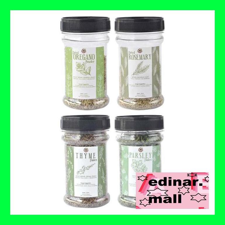 

50Siusbu Essential Herb Pack / Paket ( Oregano , Thyme , Parsley , Rosemary ) Bud050S