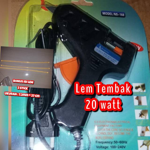 

LEM TEMBAK 20 WATT MURAH BONUS ISI LEM