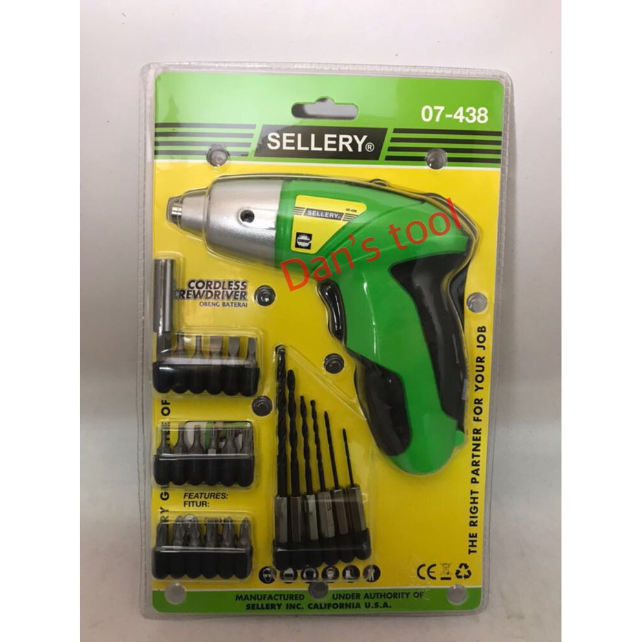 Cordless screwdriver/Obeng Baterai/Cordless Drill Mini Sellery