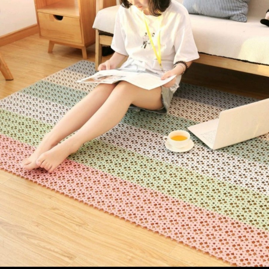 Karpet Puzzle Kamar Mandi Alas Anti Slip Mat Keset Tatakan Meja Makan