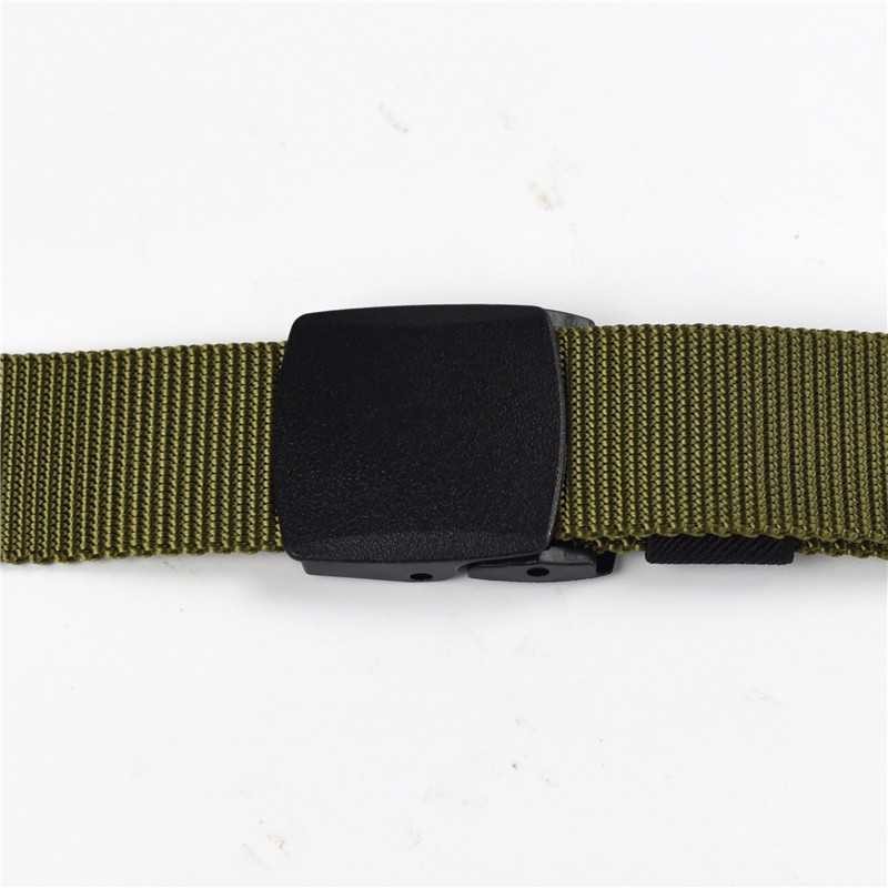 Tali Ikat Pinggang Pria Anti Xray Plastik Automatic Buckle green army